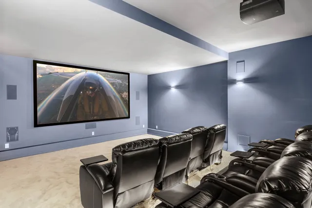 a room with furniture