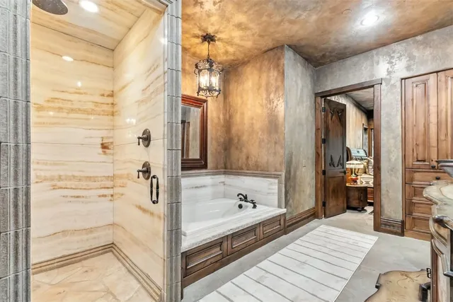 a view of a living room and kitchen