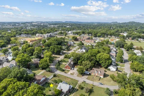 an aerial view of a city