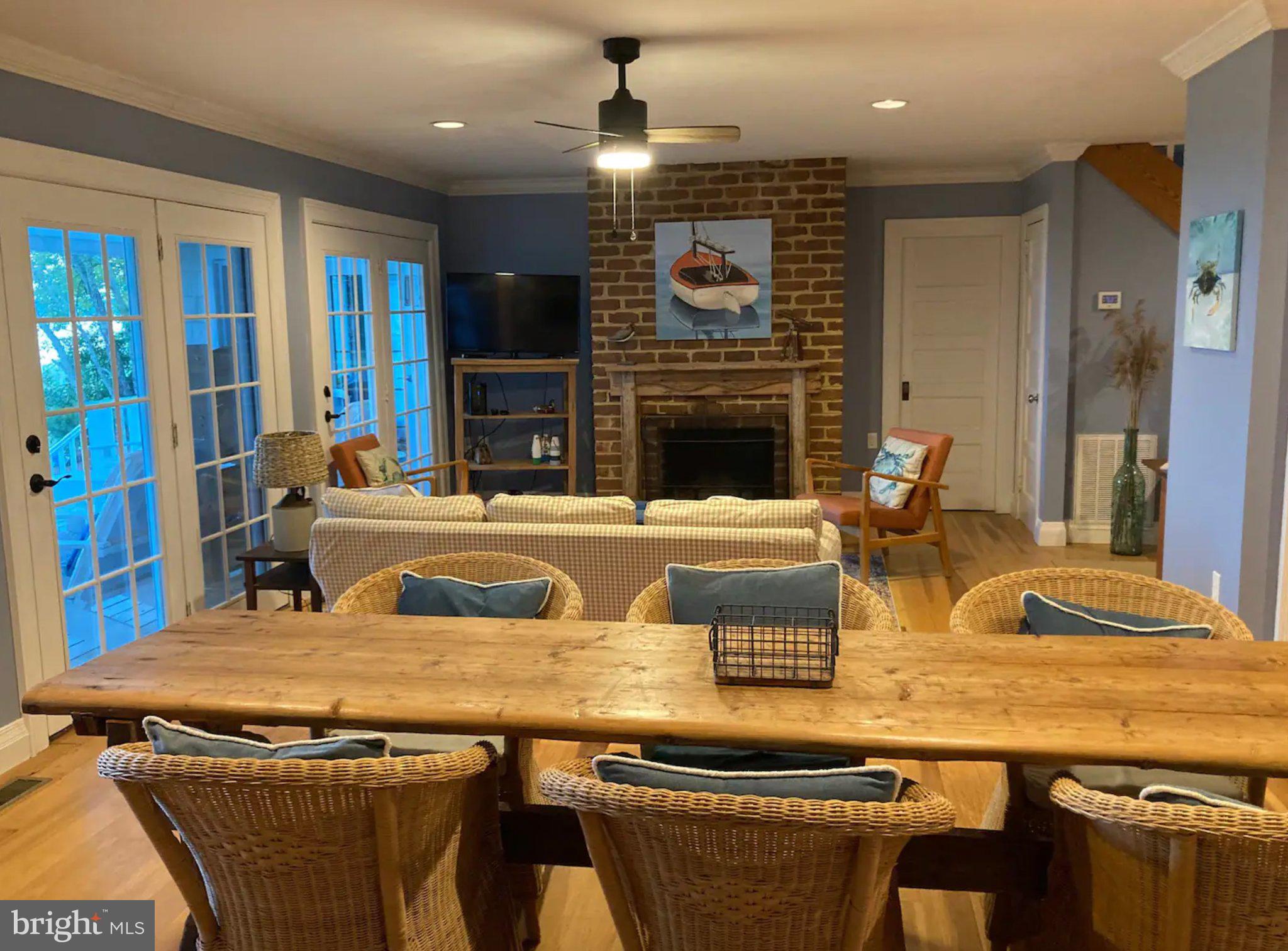 743 North Glebe Road Montross, VA 22520 - Photo 9 of 24 Cozy Living room and dining room areas.