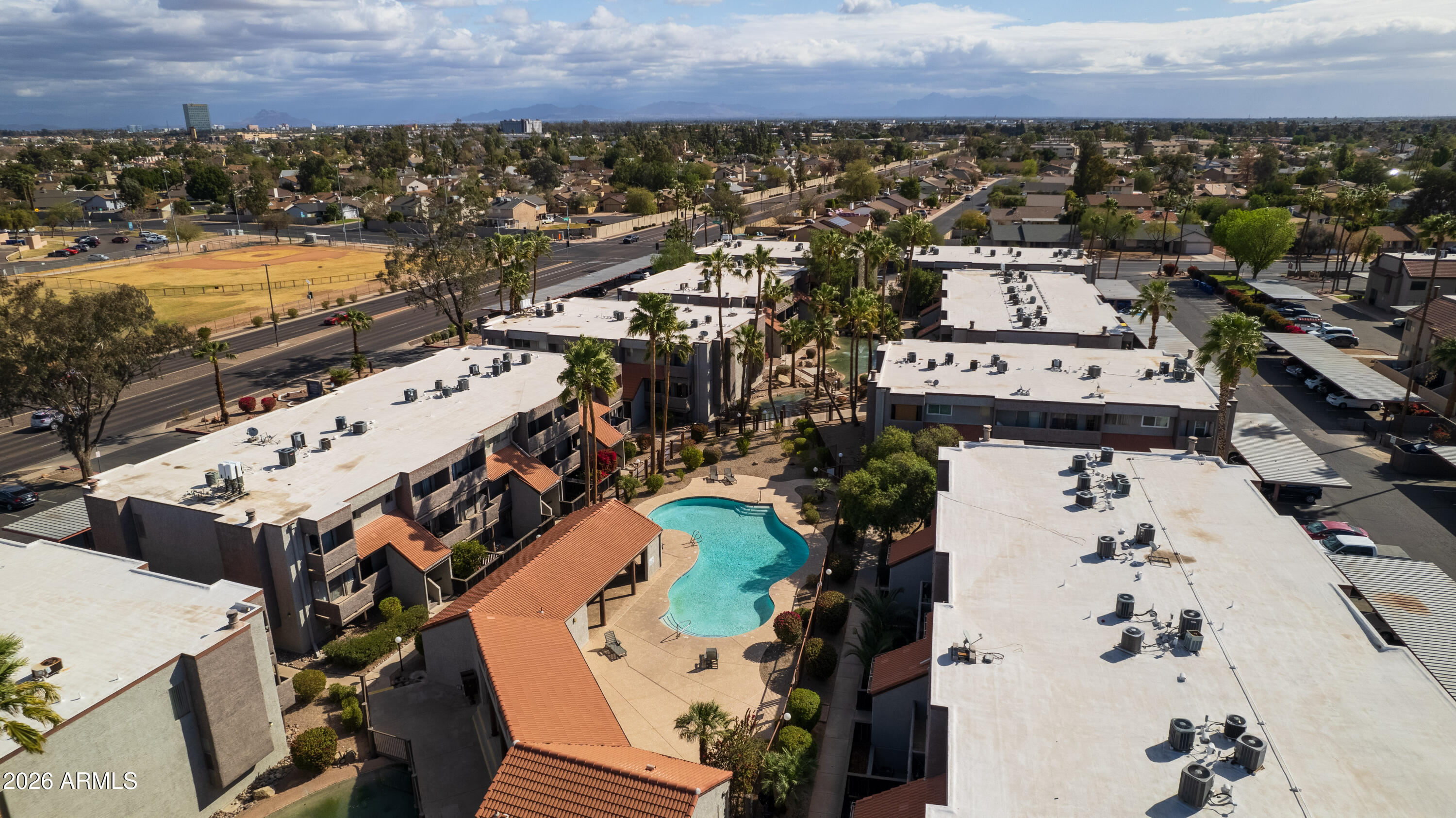 1645 West Baseline Road, Unit 2110 Mesa, AZ 85202 - Photo 15 of 17 an aerial view of a city