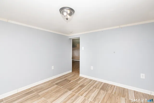 wooden floor in a room