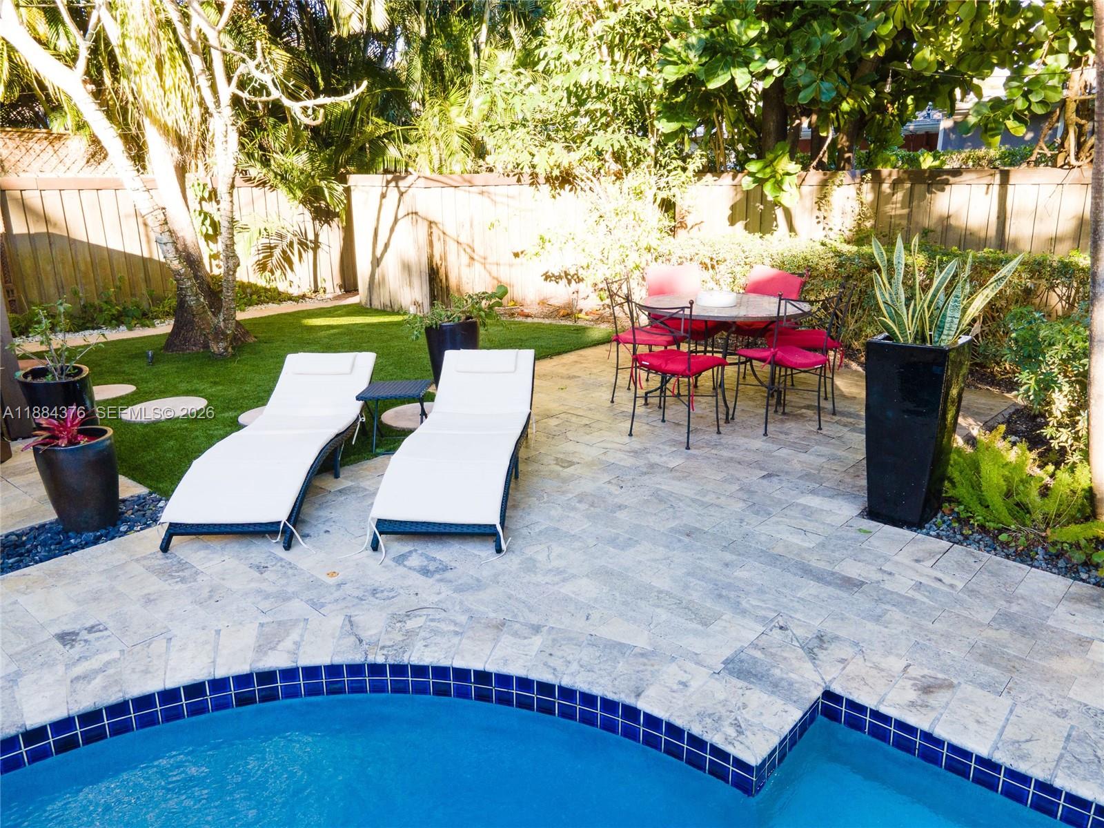 744 Northeast 16th Avenue Fort Lauderdale, FL 33304 - Photo 16 of 26 a view of outdoor space with seating area