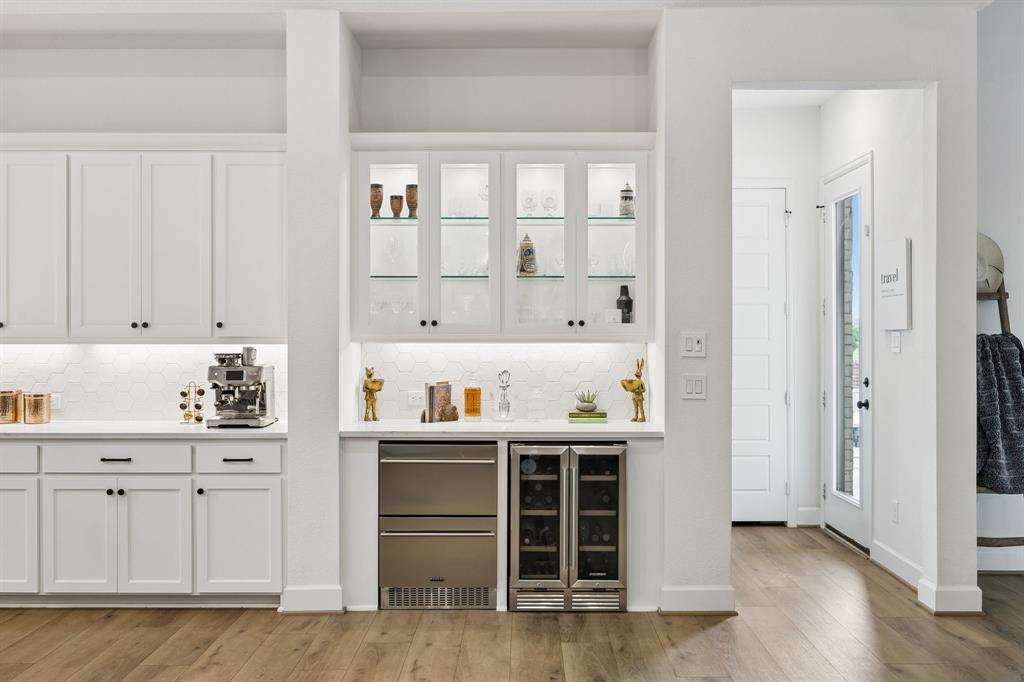 1908 Lotus Court Haslet, TX 76052 - Photo 14 of 40 Designer Wet Bar With Built-In Fridge And Ice Maker