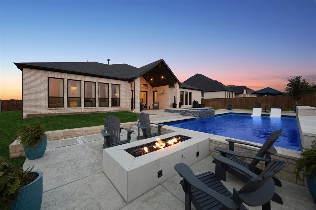 1908 Lotus Court Haslet, TX 76052 - Photo 5 of 40 Outdoor Living Enhanced By A Sunken Firepit