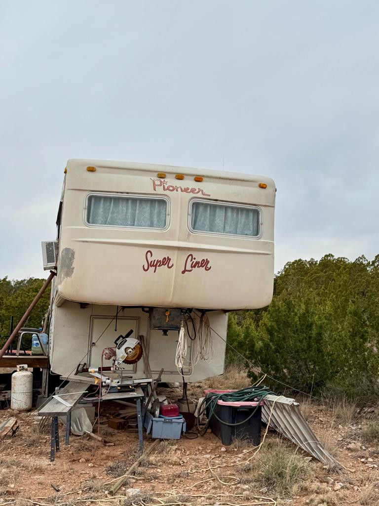537 Lone Mills Road Robert Lee, TX 76945 - Photo 15 of 24 Front of 5th Wheel Rv