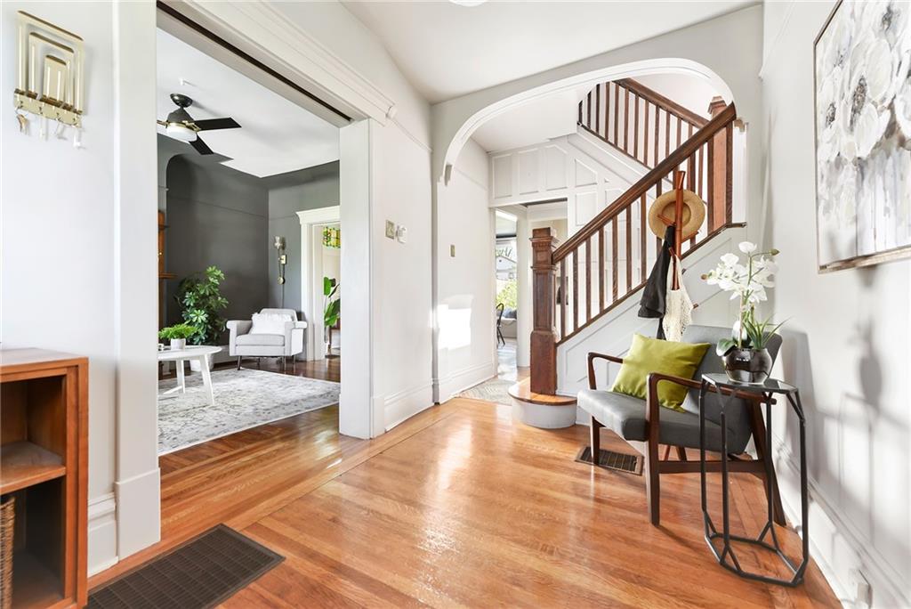 7723 Edgerton Avenue Pittsburgh, PA 15221 - Photo 2 of 25 a view of an entryway and livingroom with furniture