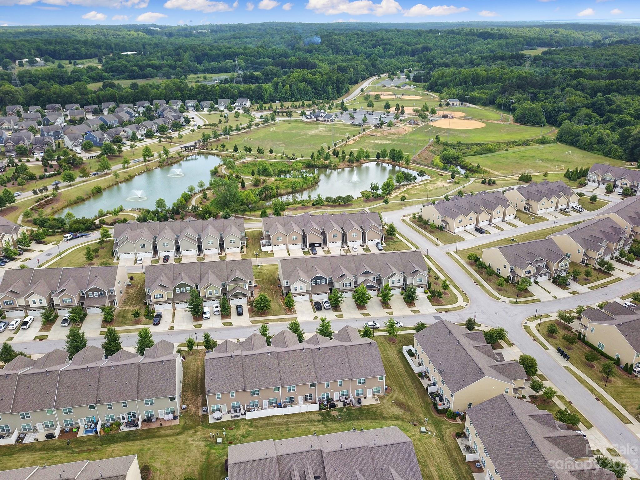 5072 Gribble Lane Lancaster, SC 29720 - Photo 34 of 34 an aerial view of residential houses with outdoor space