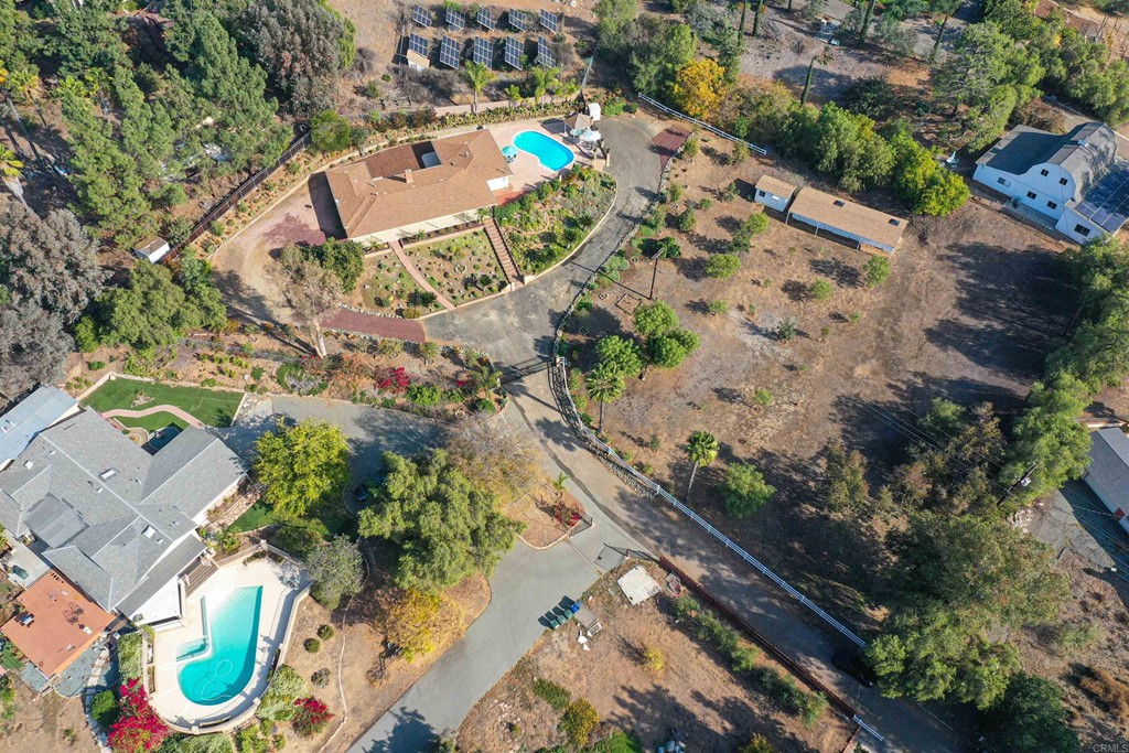 1188 Crystal Lane El Cajon, CA 92020 - Photo 25 of 26 an aerial view of a house with a yard and lake view