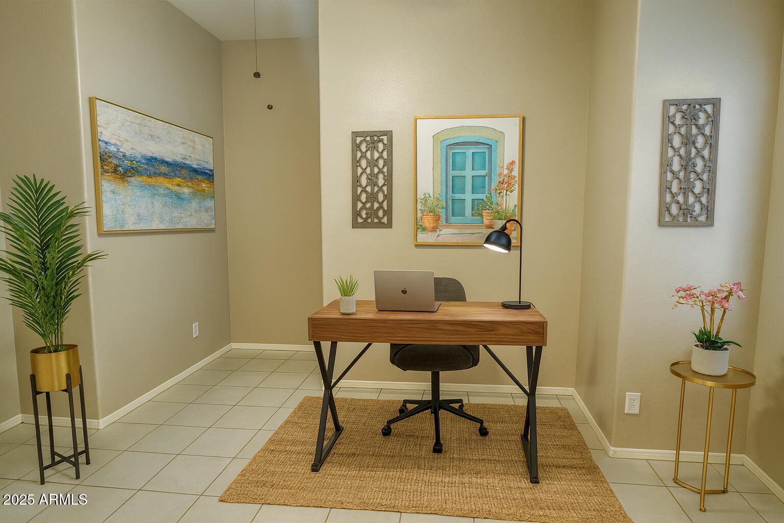231 East Krista Way Tempe, AZ 85284 - Photo 3 of 20 a work room with furniture and wooden floor