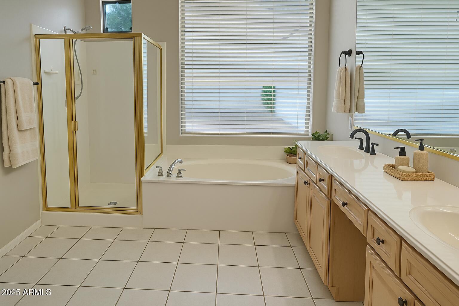 231 East Krista Way Tempe, AZ 85284 - Photo 8 of 20 a bathroom with a tub sink and mirror