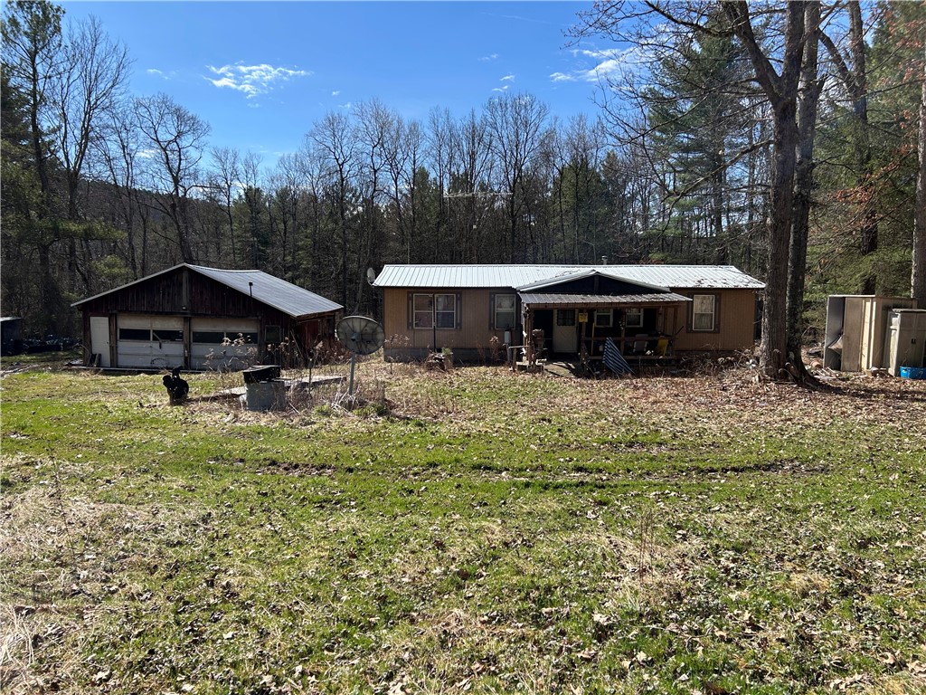 Front of home & garage