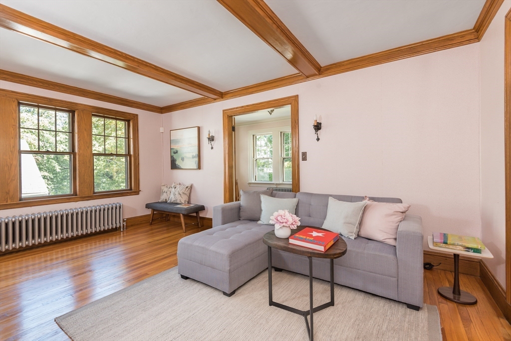 23 Argyle Road Arlington, MA 02476 - Photo 5 of 39 a living room with furniture and wooden floor