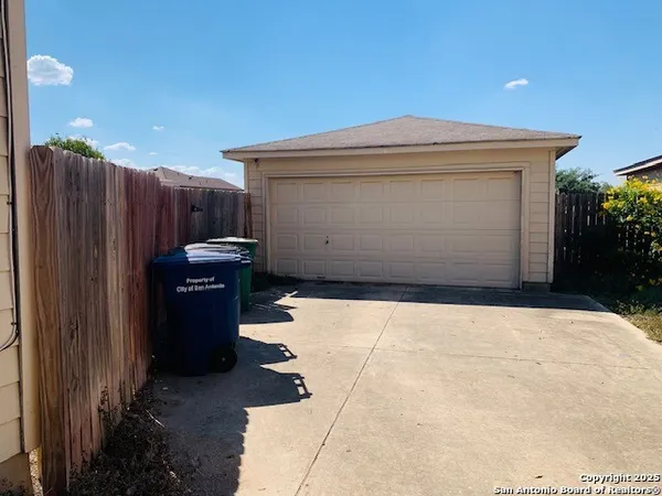 a backyard of a house