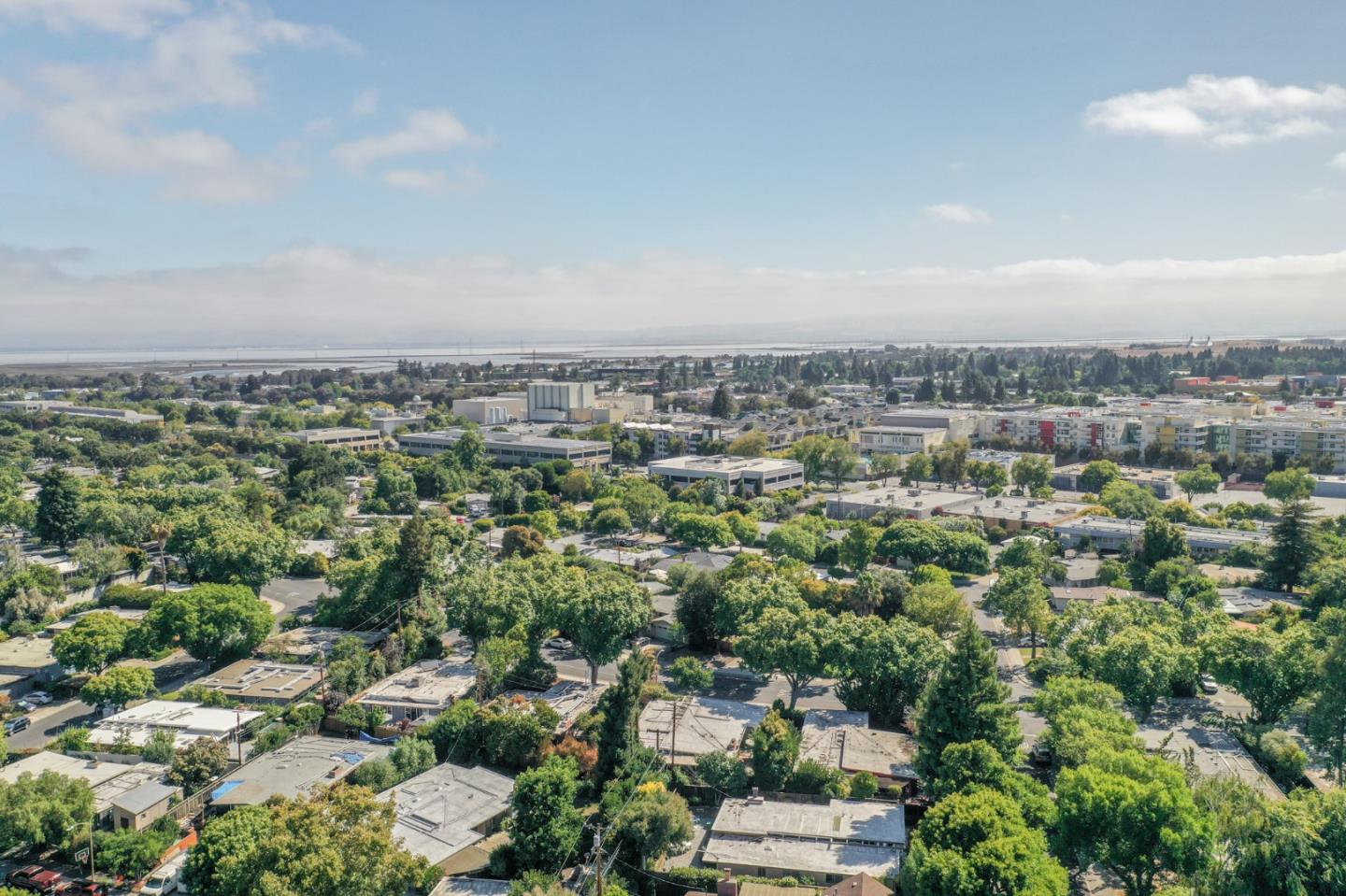 3924 Louis Road Palo Alto, CA 94303 - Photo 35 of 37 an aerial view of a city with lots of residential buildings