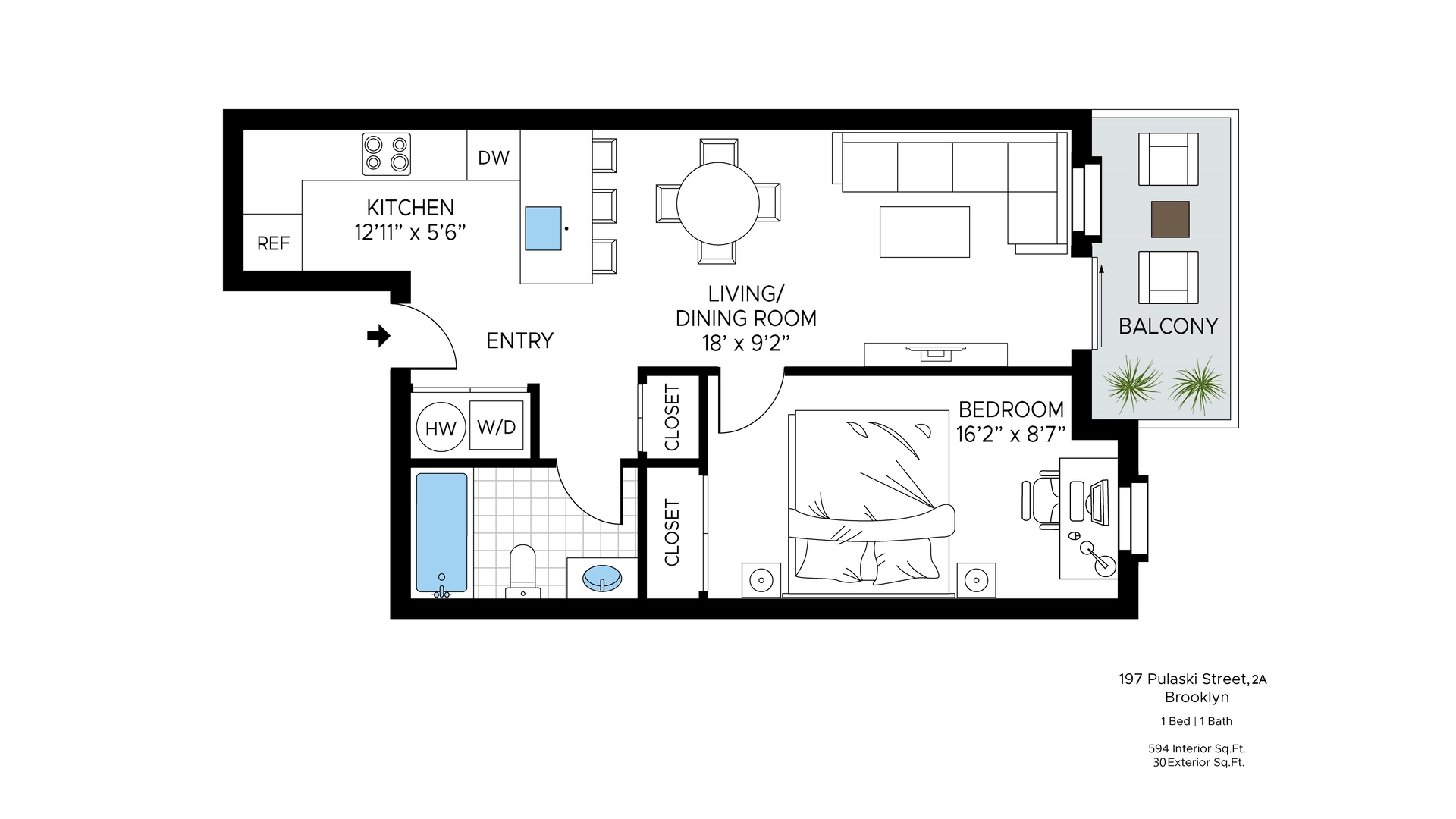 197 Pulaski Street, Unit 2A Brooklyn, NY 11206 - Photo 7 of 7