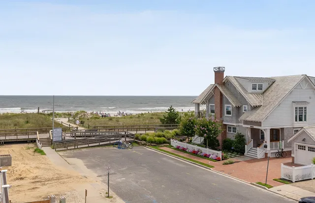 a view of a terrace with sitting area