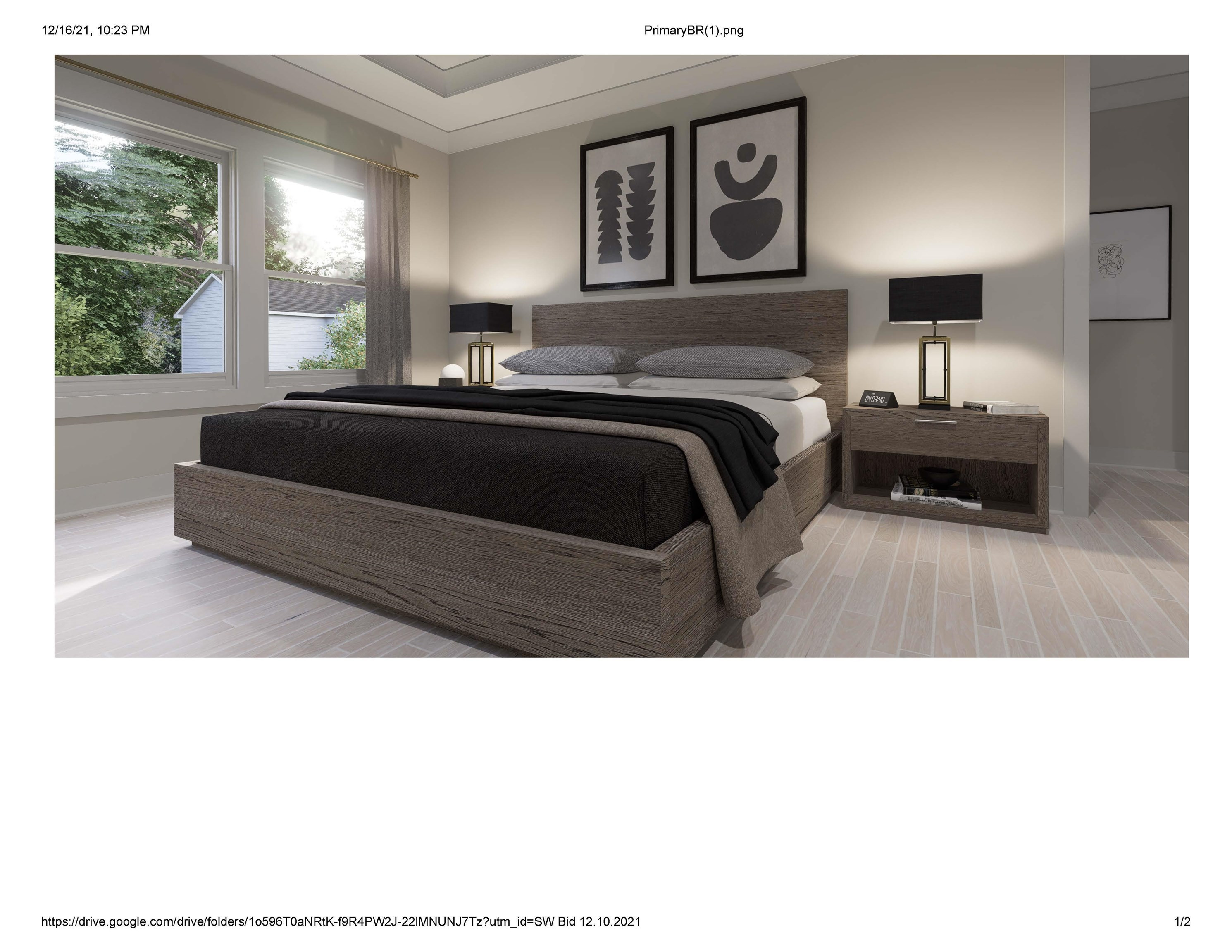 3830 Keohane Drive Durham, NC 27705 - Photo 10 of 14 a bedroom with a bed and a night stand