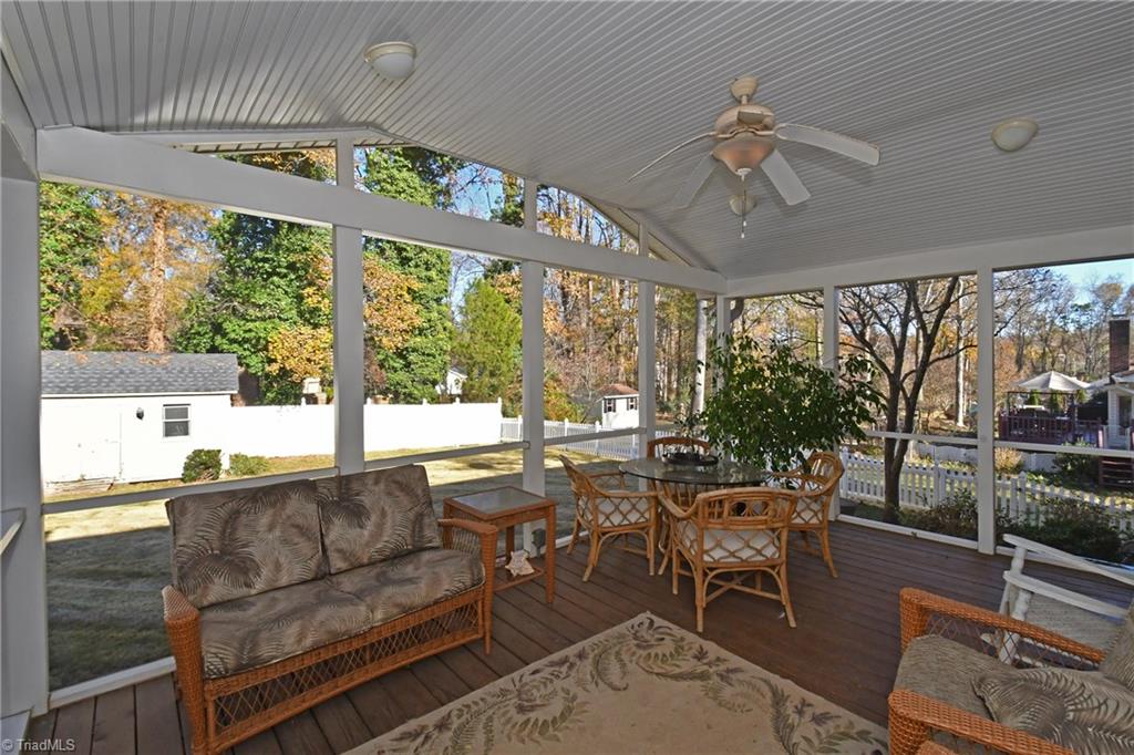 145 Bickerstaff Road Clemmons, NC 27012 - Photo 23 of 28 Screened porch overlooks fenced backyard