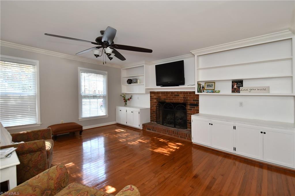 145 Bickerstaff Road Clemmons, NC 27012 - Photo 5 of 28 Den has gas log fireplace