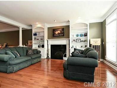 16621 Turtle Point Road Charlotte, NC 28278 - Photo 4 of 16 a living room with furniture and a fireplace
