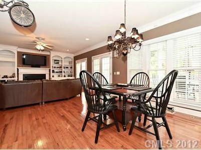 16621 Turtle Point Road Charlotte, NC 28278 - Photo 8 of 16 a view of a dining room with furniture window and wooden floor