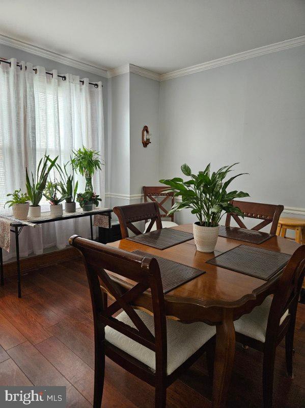 3911 4th Street Baltimore, MD 21225 - Photo 12 of 18 a dining room with furniture potted plants and wooden floor