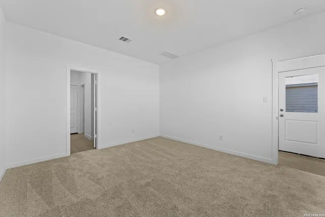 a view of an empty room