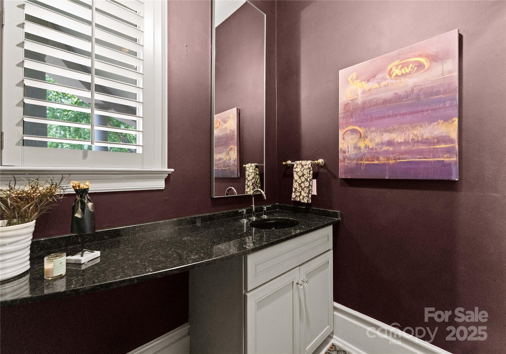 8813 Covey Rise Court Charlotte, NC 28226 - Photo 21 of 47 a bathroom with a sink and a mirror