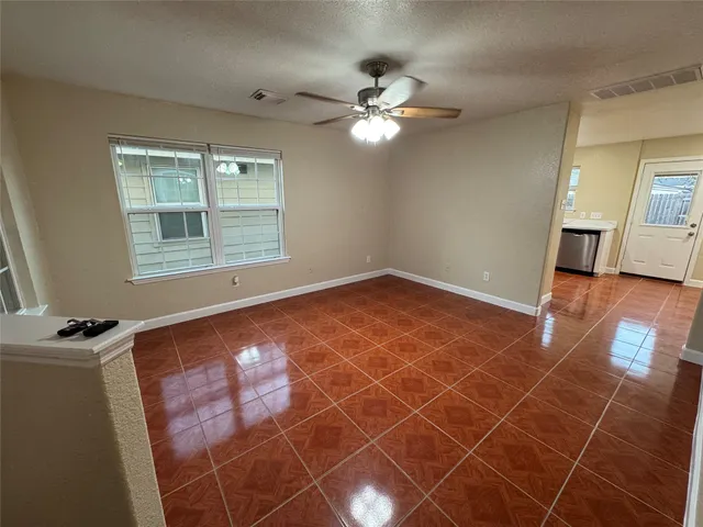 a view of a livingroom with a window