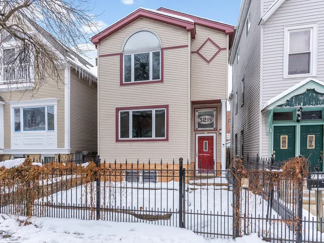 a front view of a house