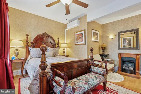 a view of a door and car parked