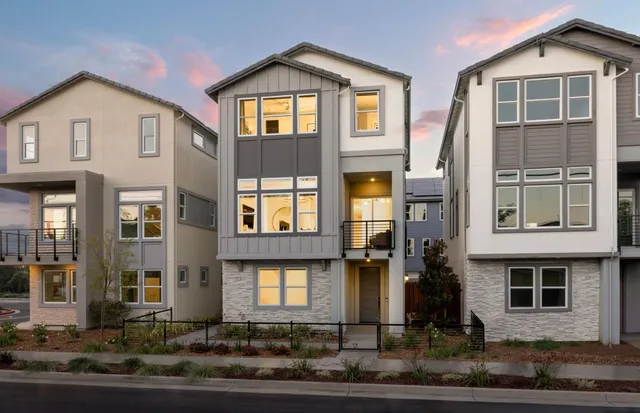 a front view of a house