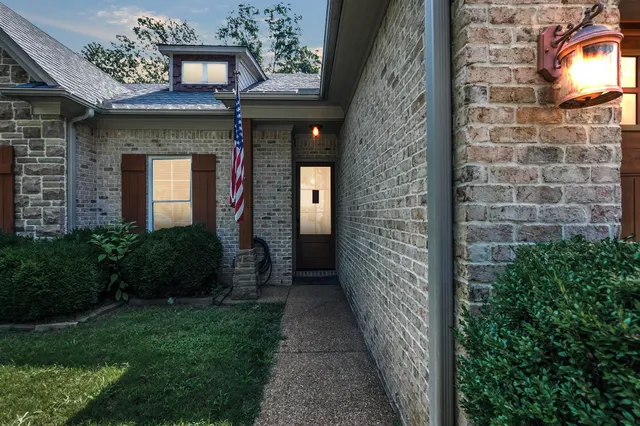 a front view of a house