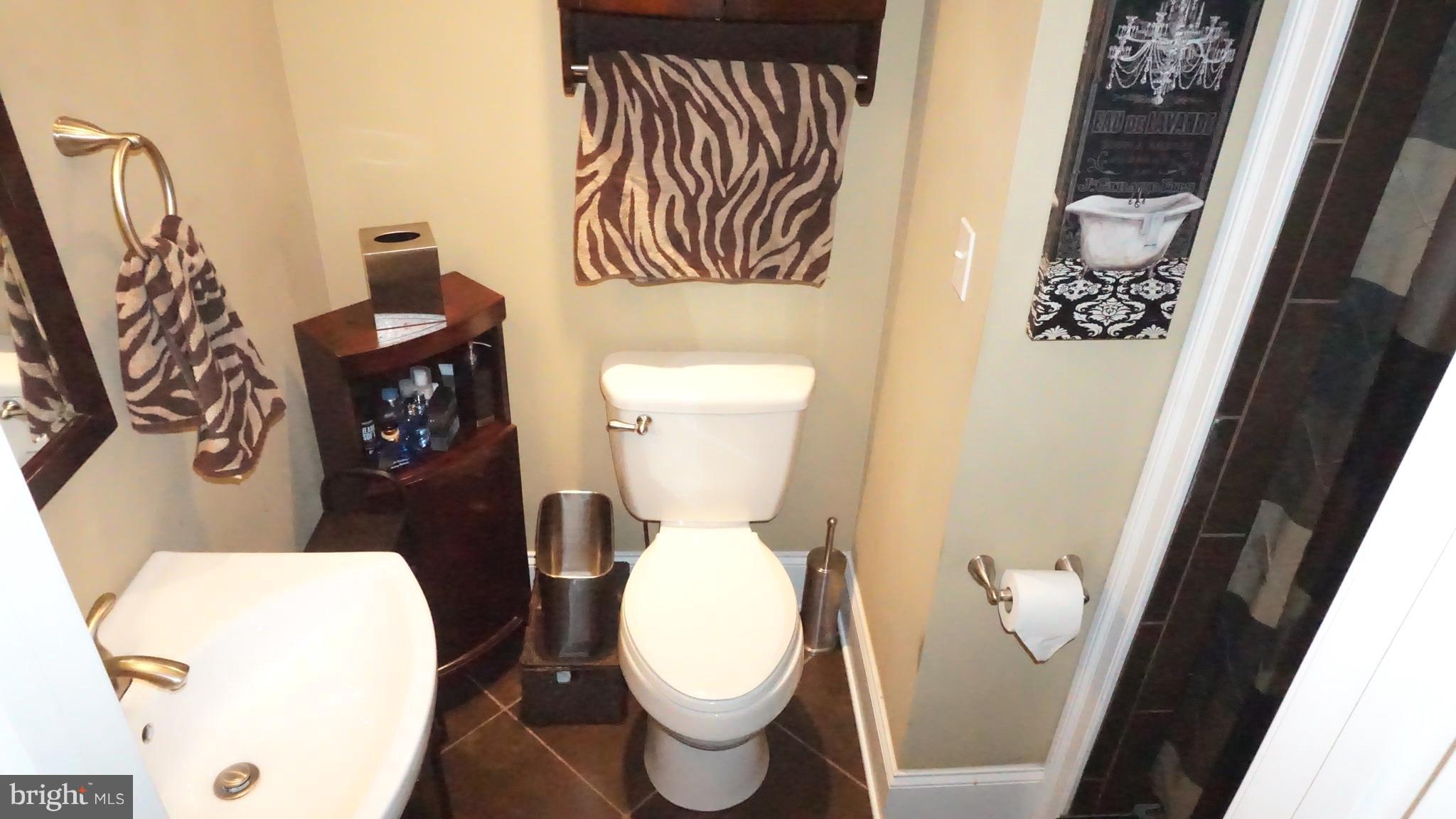 9105 Cuckold Point Road Baltimore, MD 21219 - Photo 21 of 150 a white toilet sitting next to a bathroom sink