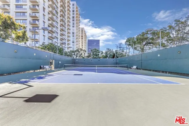 a view of a tennis court