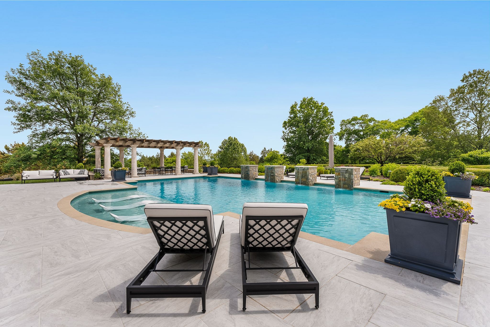 1577 Moran Road Franklin, TN 37069 - Photo 14 of 70 a view of a chair and table on the terrace