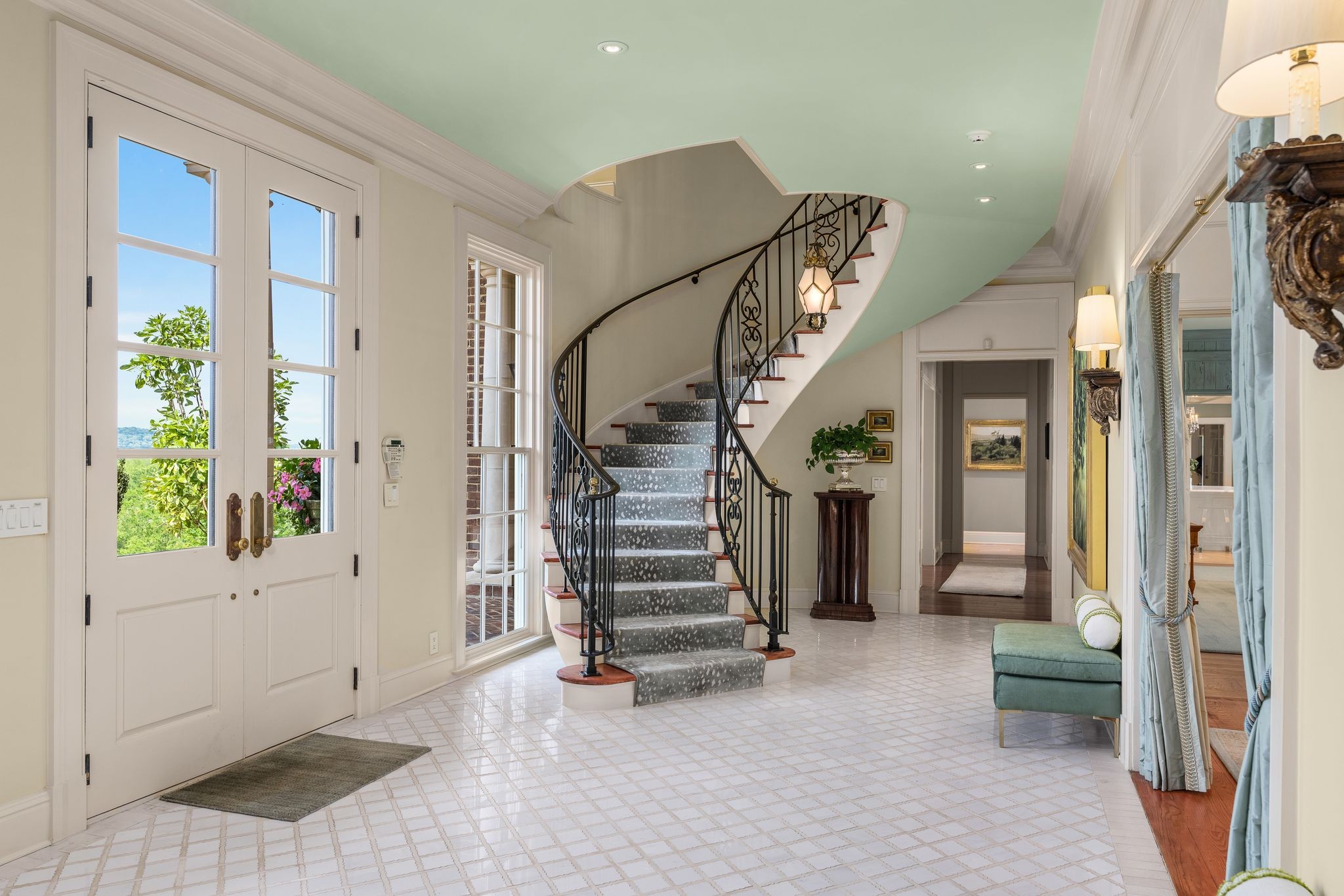 1577 Moran Road Franklin, TN 37069 - Photo 26 of 70 a view of hallway with stairs and furniture
