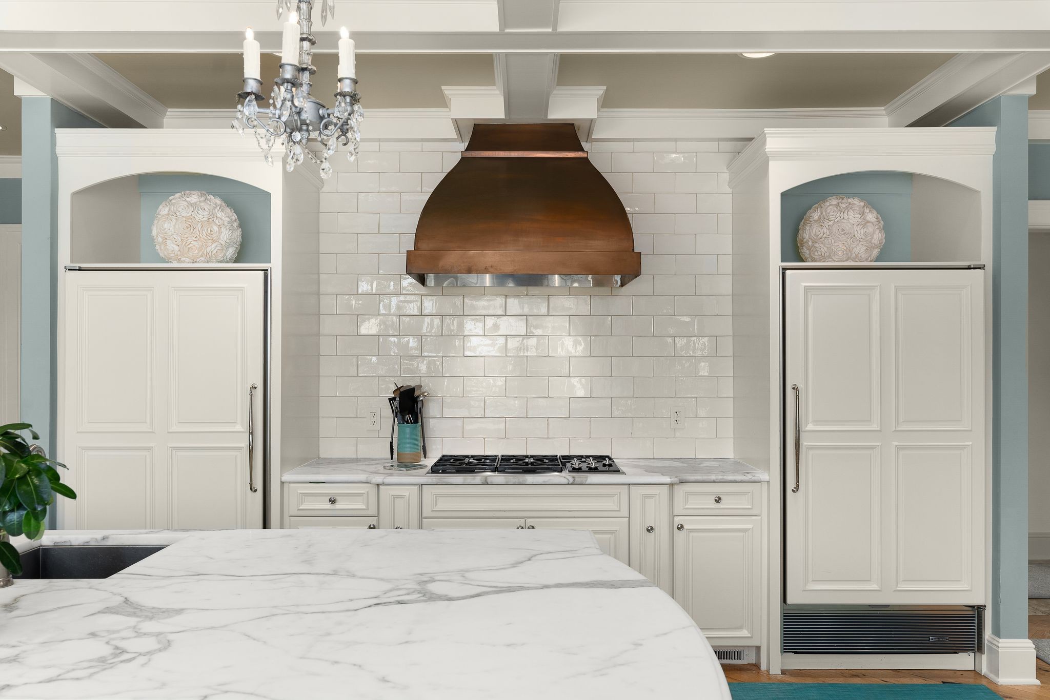 1577 Moran Road Franklin, TN 37069 - Photo 39 of 70 a bathroom with a granite countertop sink a vanity and a mirror