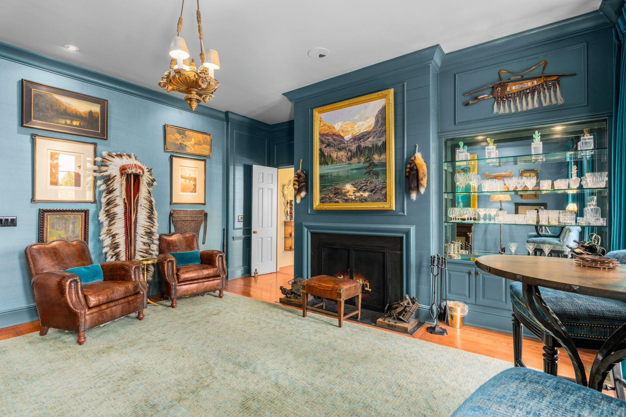 1577 Moran Road Franklin, TN 37069 - Photo 44 of 70 a view of a livingroom with furniture and a fireplace