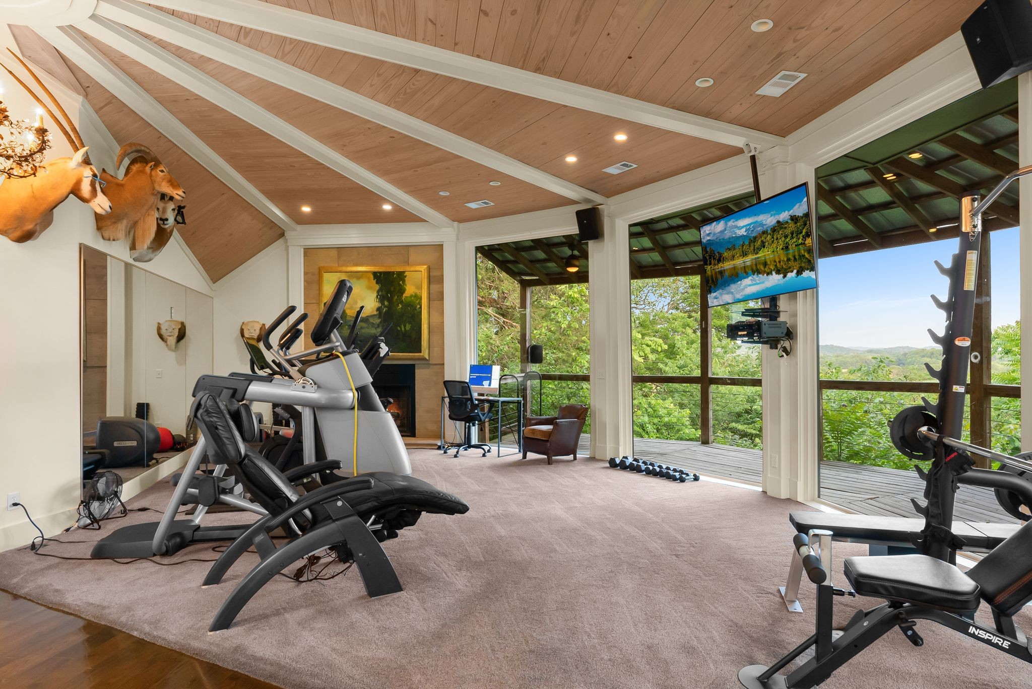 1577 Moran Road Franklin, TN 37069 - Photo 65 of 70 a view of a room with gym equipment