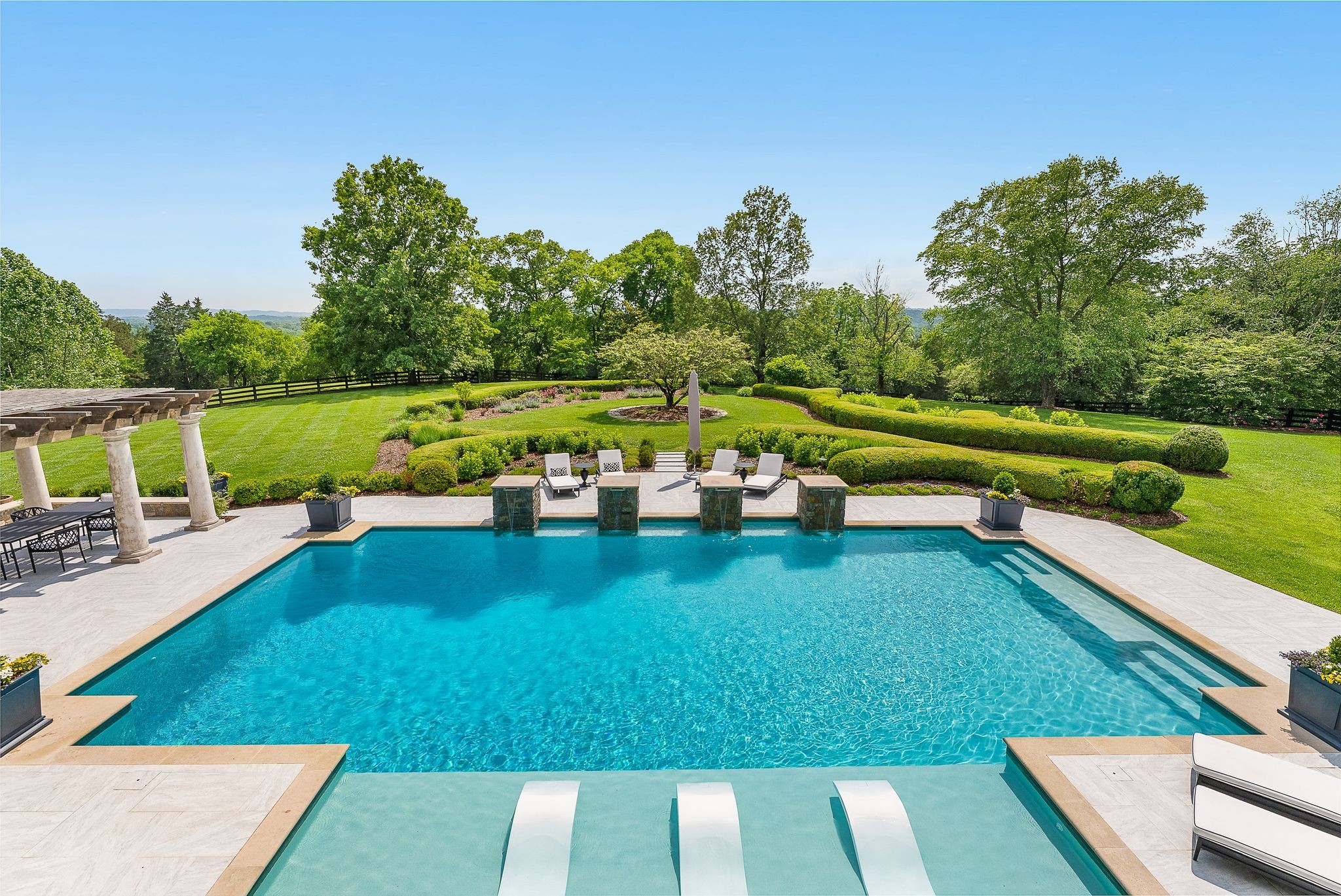 1577 Moran Road Franklin, TN 37069 - Photo 9 of 70 a view of a swimming pool with a patio