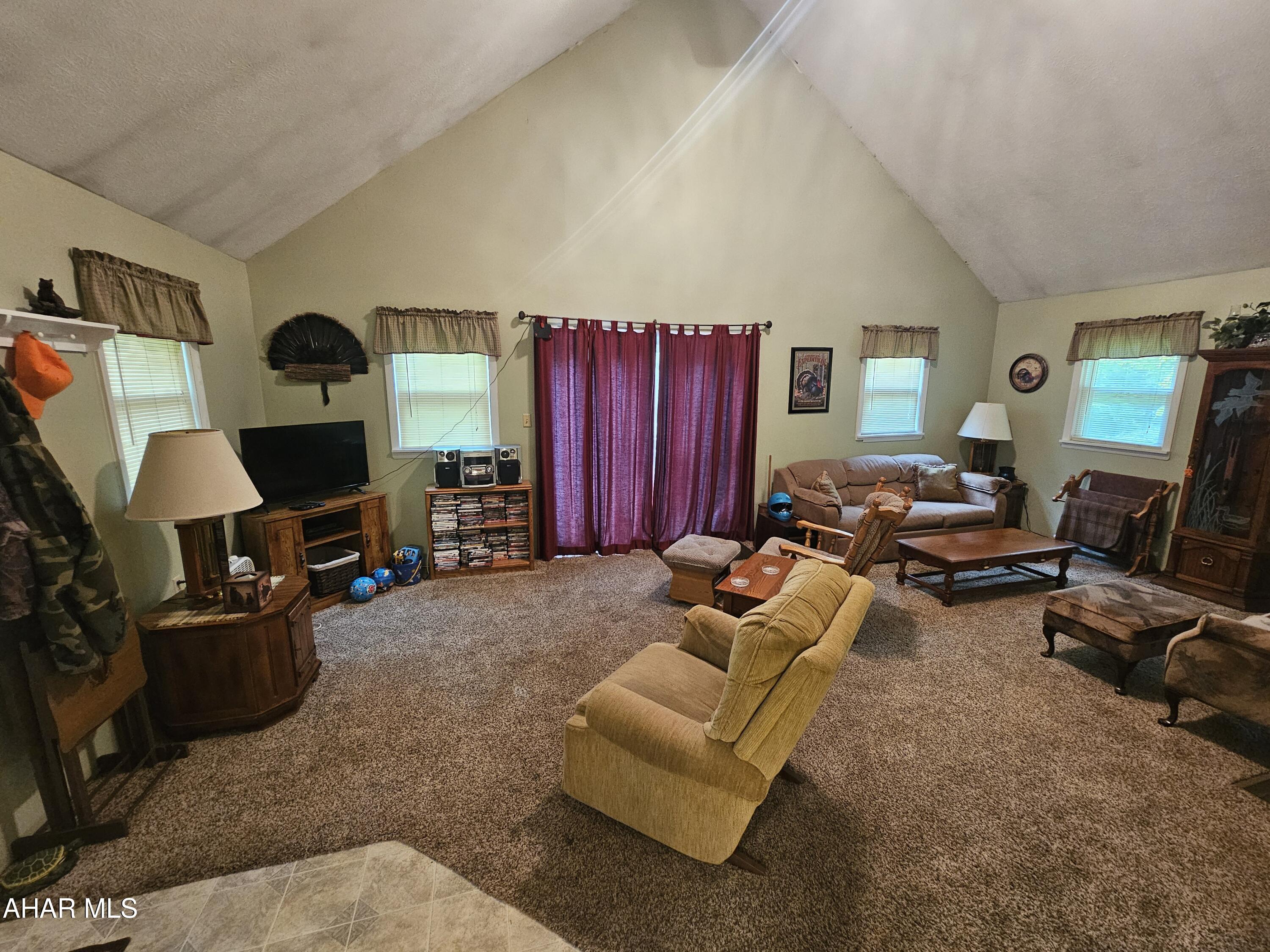 207 Kendrick Lane Flinton, PA 16640 - Photo 18 of 30 a living room with furniture fireplace and a flat screen tv