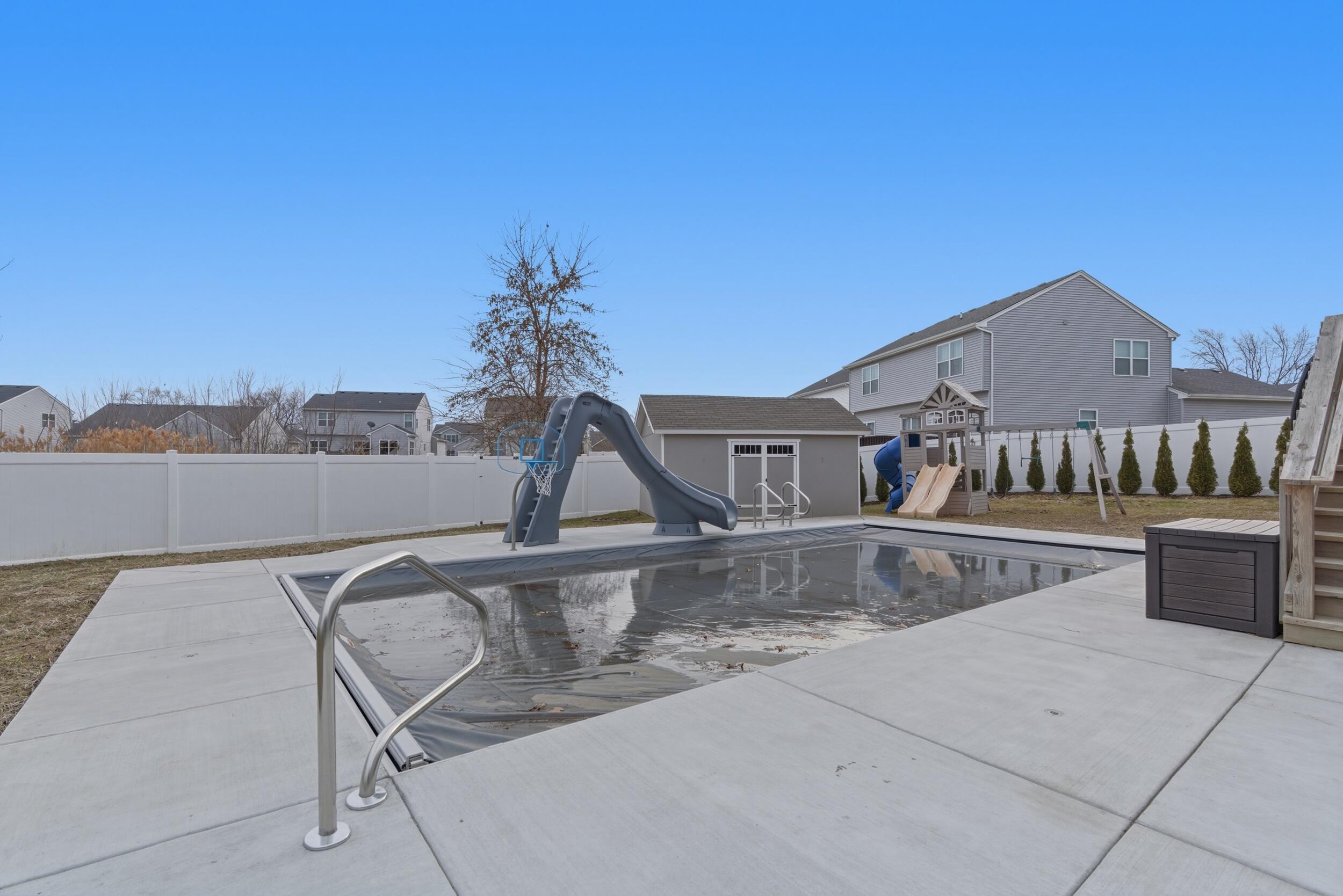 13181 Taft Street Crown Point, IN 46307 - Photo 4 of 42 a view of roof deck with a table and chairs