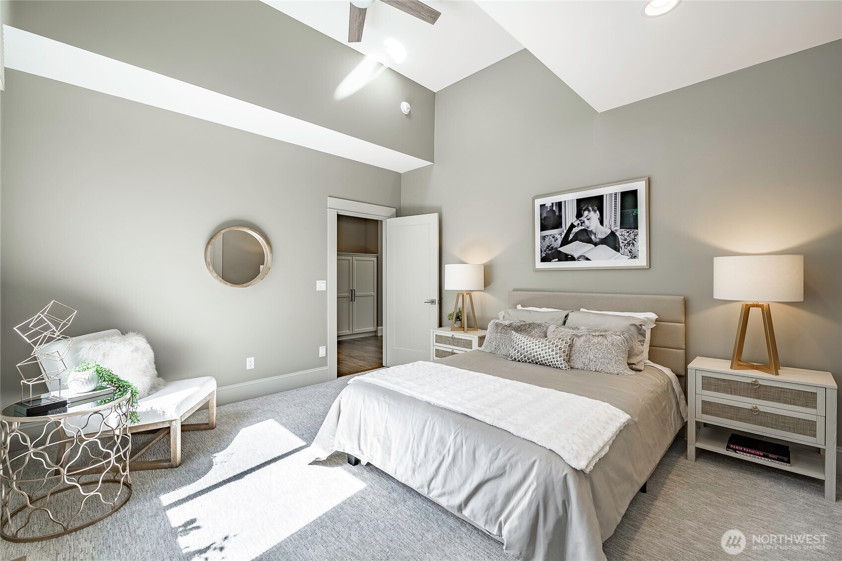 9125 Shearwater Road Blaine, WA 98230 - Photo 25 of 40 a bedroom with a bed and painting on the wall