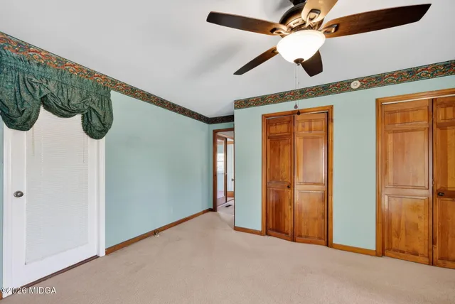 a view of a hallway with a elevator