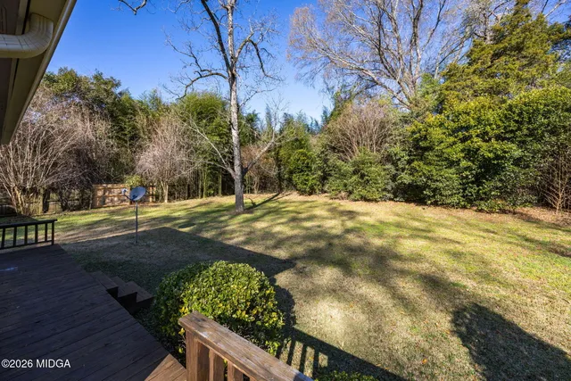 a view of yard with green space