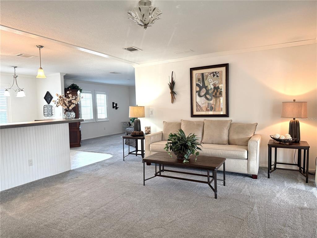 101 St Johns Way West Apollo Beach, FL 33572 - Photo 3 of 24 a living room with furniture and a chandelier