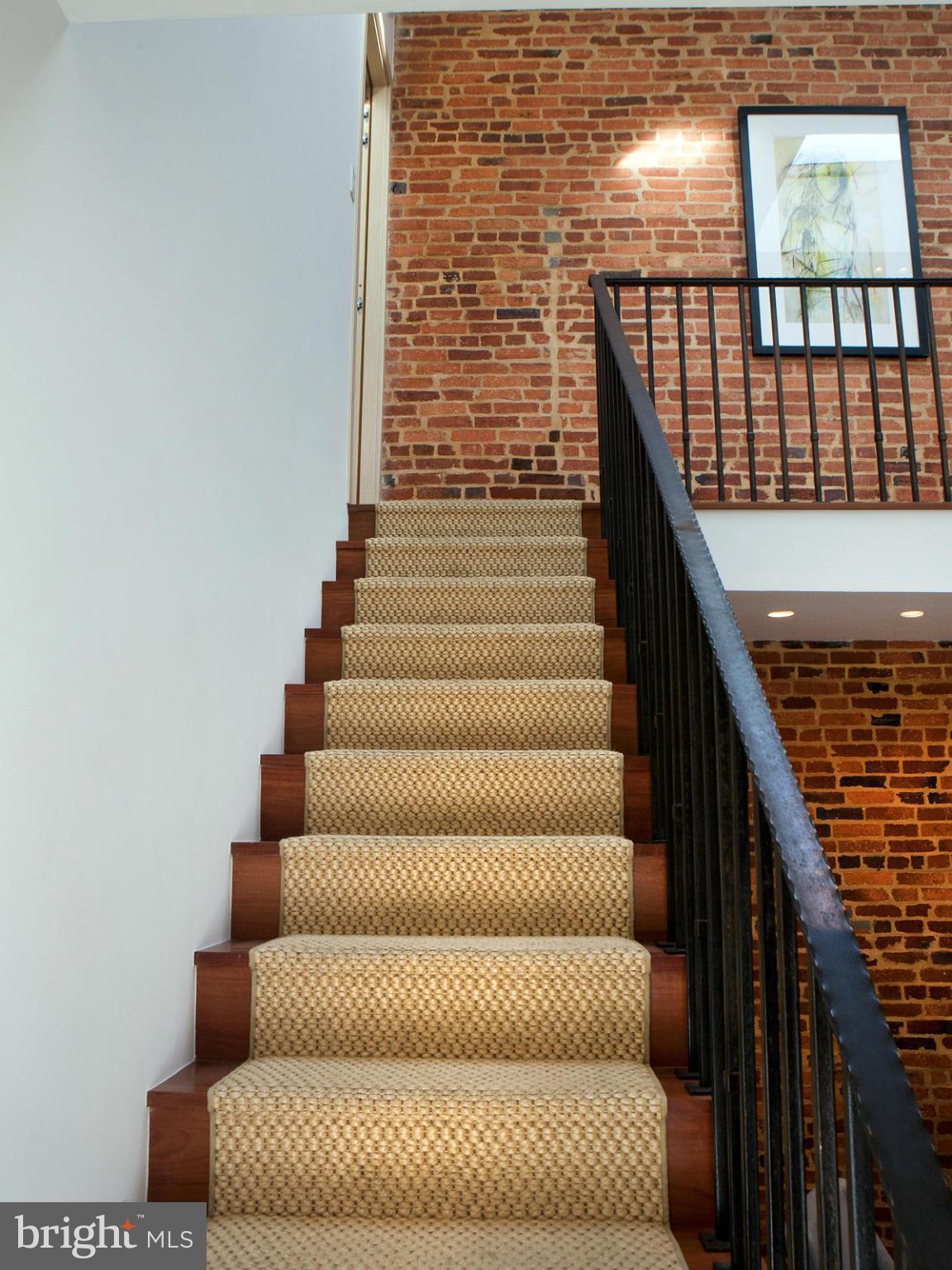 600 E Street Northeast Washington, DC 20002 - Photo 16 of 30 Ascending Main Stairs Overlooking Dining Room