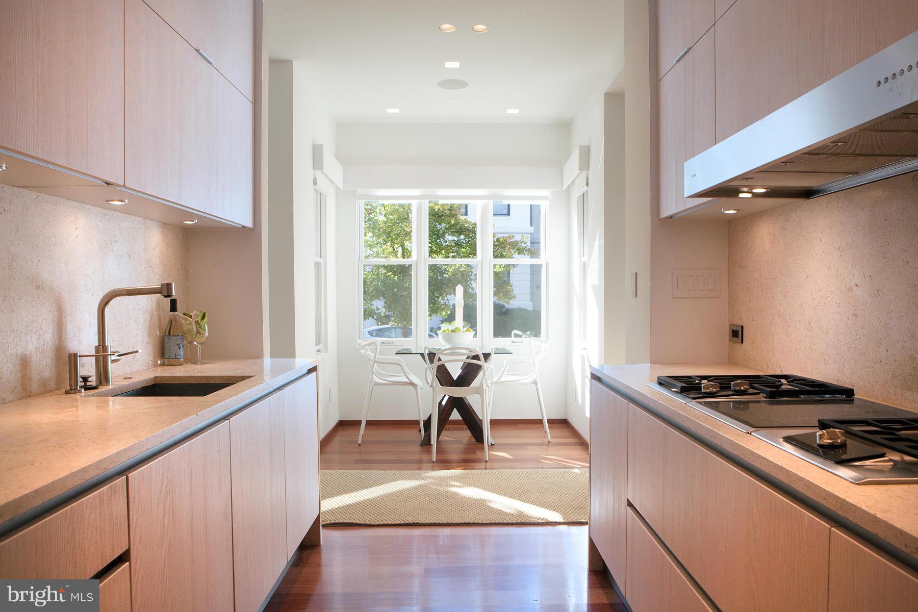 600 E Street Northeast Washington, DC 20002 - Photo 9 of 30 Kitchen West with Sunny Breakfast Nook Beyond